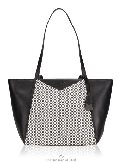 black and white checkerboard michael kors bag